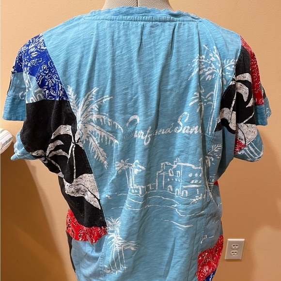 Pilcro blue and red t shirt - Picture 2 of 3